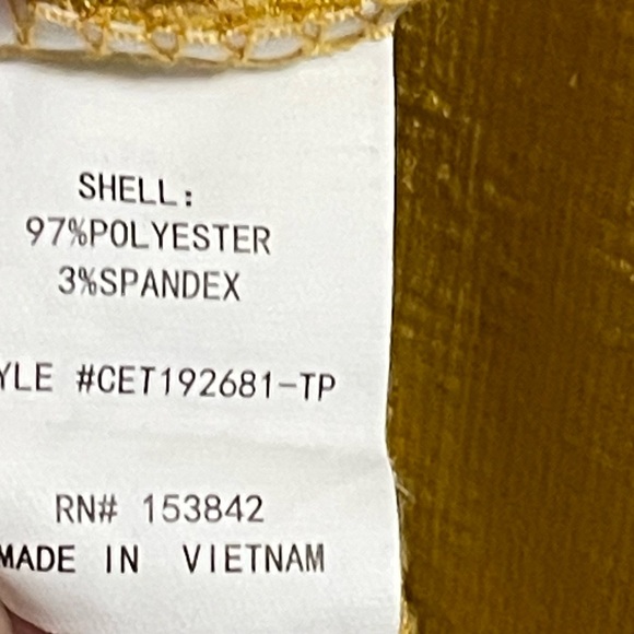 Melloday Top Women’s Sunflower Yellow Floral V-Neck Ruffled Sleeve Pullover 2X - Picture 8 of 8